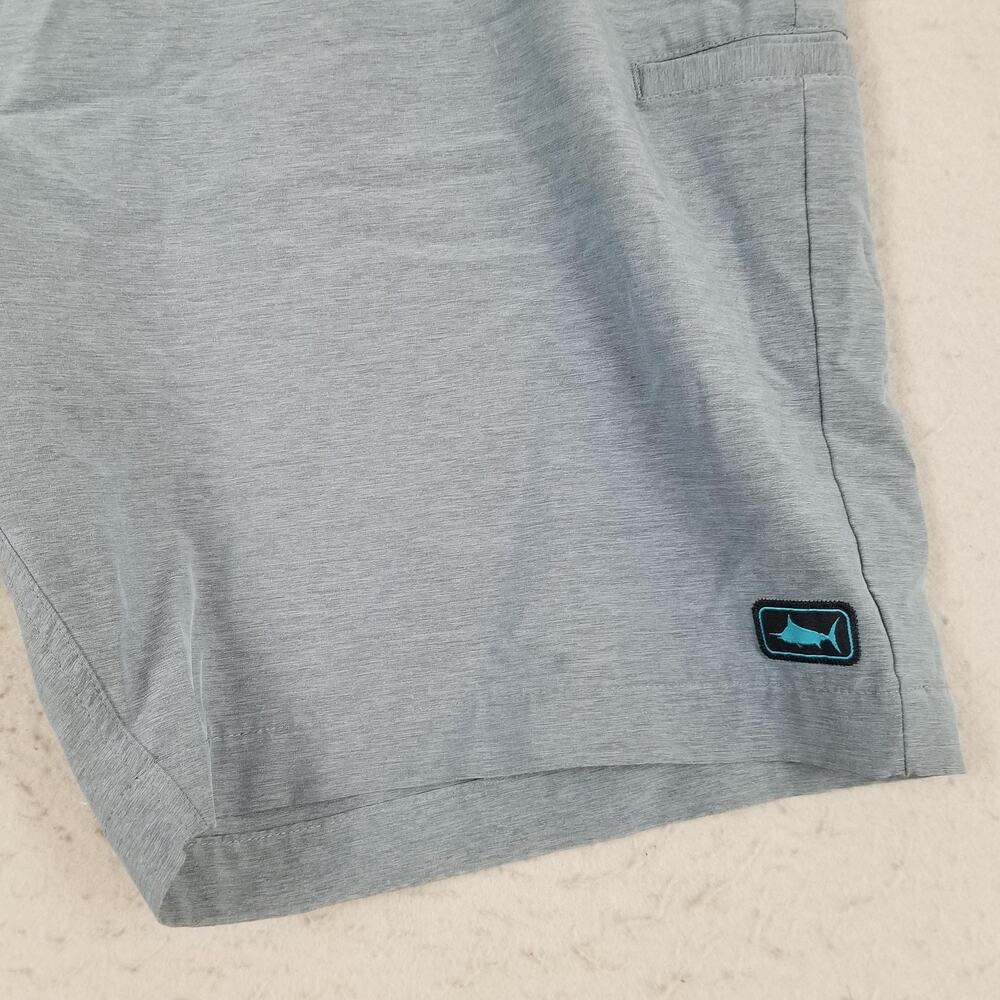 Pelagic Mako Hybrid Shorts Mens 44 Blue Fishing Performance Stretch Quick Dry - Picture 5 of 14
